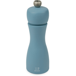 Tahiti Moulin à sel manuel en bois, 15 cm, Azur