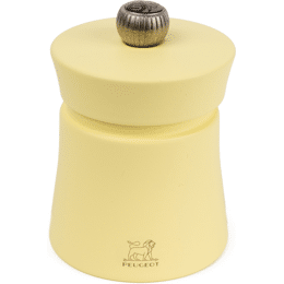 Baya Moulin à sel manuel en bois, jaune paille, 8 cm