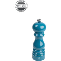 Paris u'Select Moulin à sel manuel en bois, u'Select, laqué bleu pacifique, 18 cm - 7in