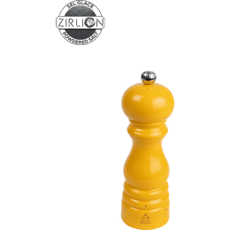 Paris u'Select Moulin à sel manuel u'Select en bois laqué, jaune safran, 18 cm - 7in