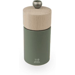 Moulin à poivre manuel en bois, vert fougère, 12 cm