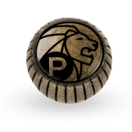Bouton pour moulin à poivre, aspect vieilli