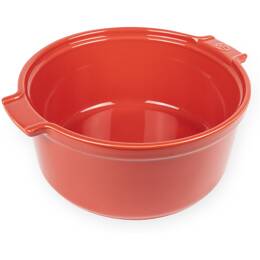 Moule à soufflé en céramique, rouge, diamètre 22 cm - 8,6", 4 à 6 personnes, 24,4L - 2,2QT