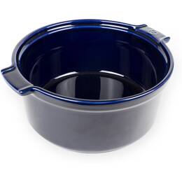 Moule à soufflé en céramique, bleu, diamètre 22 cm - 8,6", 4 à 6 personnes, 24,4L - 2,2QT