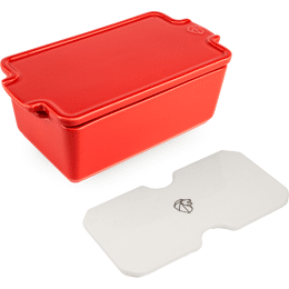 Appolia Terrine en céramique avec presse, rouge, 600 à 700 g