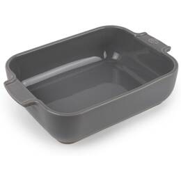 Appolia Plat à four rectangulaire, light grey, 25 cm