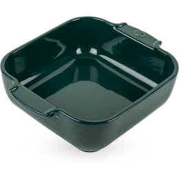 Appolia Plat four céramique carré vert forêt 21 cm - 8.25in