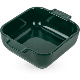 Appolia Plat four céramique individuel carré vert forêt 18 cm