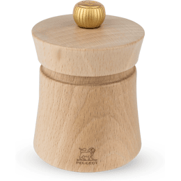 Baya Moulin à sel manuel en bois couleur naturel 8 cm