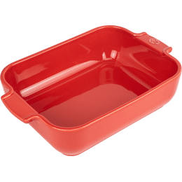Appolia Plat four céramique rectangle rouge 25 cm - 10'