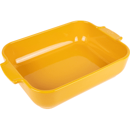 Appolia Plat four céramique rectangle jaune safran 40 cm - 15.75in