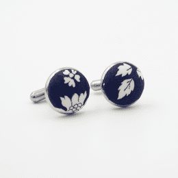 Boutons de manchette Liberty Capel Bleu Marine