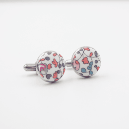 Boutons de manchette Liberty Eloïse parme