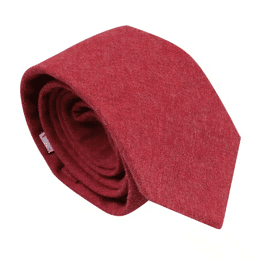 Cravate en flanelle bordeaux - Edouard