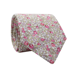 Cravate Liberty Eloïse rose