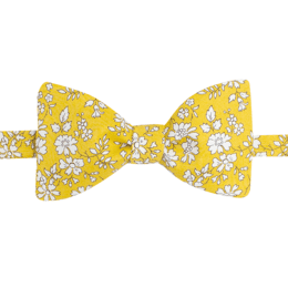 Noeud papillon Liberty Capel Jaune Safran
