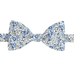 Noeud papillon liberty eloïse bleu ciel
