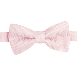 Noeud papillon grenadine de soie rose