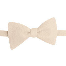 Noeud papillon lin crème