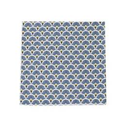 Pochette de costume à plumes bleu