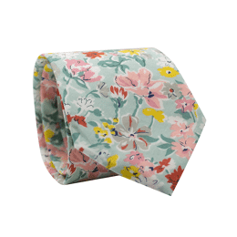 Cravate Liberty Vert Eucalyptus