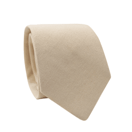 Cravate Lin crème