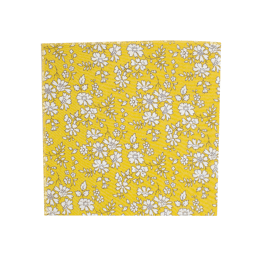 Pochette de costume Liberty Capel jaune safran