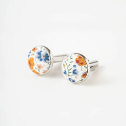 Boutons de manchette Liberty Phœbe Rouille