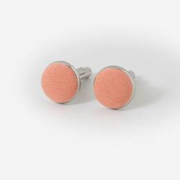 Boutons de manchette uni Pêche