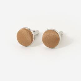 Boutons de manchette Satin doré