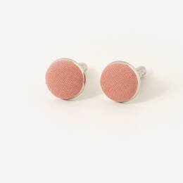 Boutons de manchette uni Vieux rose