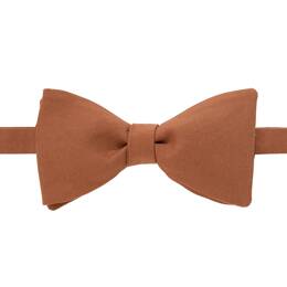 Nœud papillon uni Marron