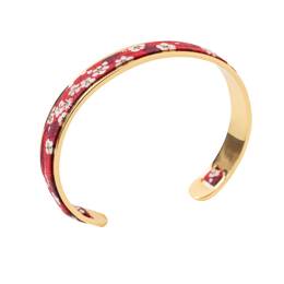 Bracelets en laiton plaqué or Liberty Mitsi Valeria rouge