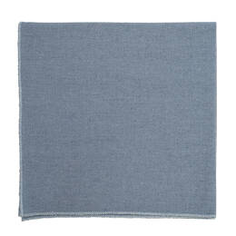 Pochette de costume Lin bleu pigeon