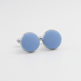 Boutons de manchette bleu pigeon