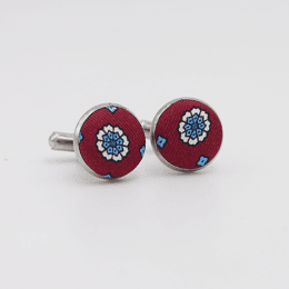 Boutons de manchette Soie Sartorial Bordeaux