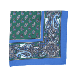 Pochette de costume Soie Sartorial Vert Forêt