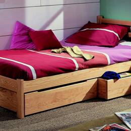 Lit pied de lit bas en pin massif FIDJI