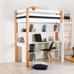 Lit mezzanine couchage en 120 ANETO