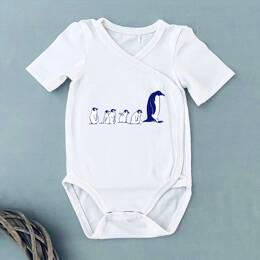 Body Bébé Famille de Manchots