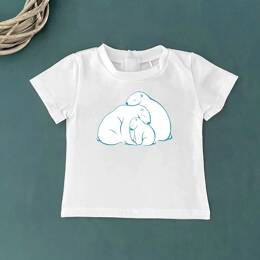 T-Shirt Bébé Famille Ours Polaires