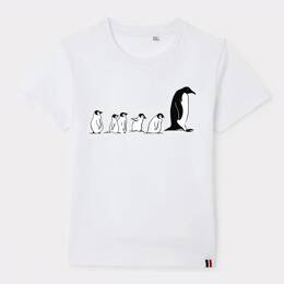 T-Shirt Enfant Famille Manchots