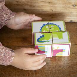 Cubes en Bois pour bébé - Monstres