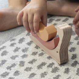 Puzzle Bébé Bois Rose