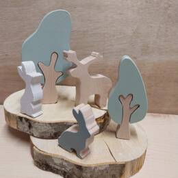 Figurines en bois - Animaux de la Forêt