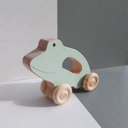 Grenouille en bois Vert Amande
