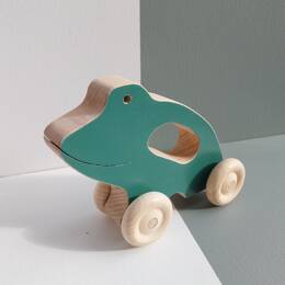 Grenouille à Roulettes Vert Sapin