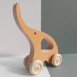 Eléphant à Roulettes Saumon