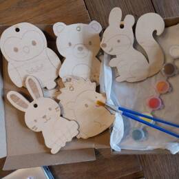 Kit DIY à peindre "Animaux de la Forêt"