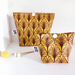 Pochette de cotons démaquillants jaunes